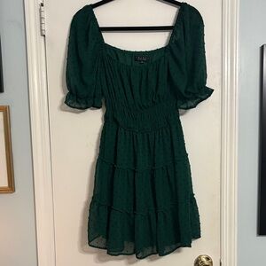 Trixxi Forest Green Mini Dress